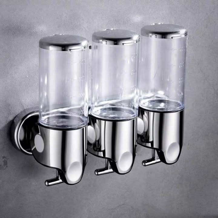 Premium Wall-Mounted Soap Dispenser with Elegant Stainless Steel Design