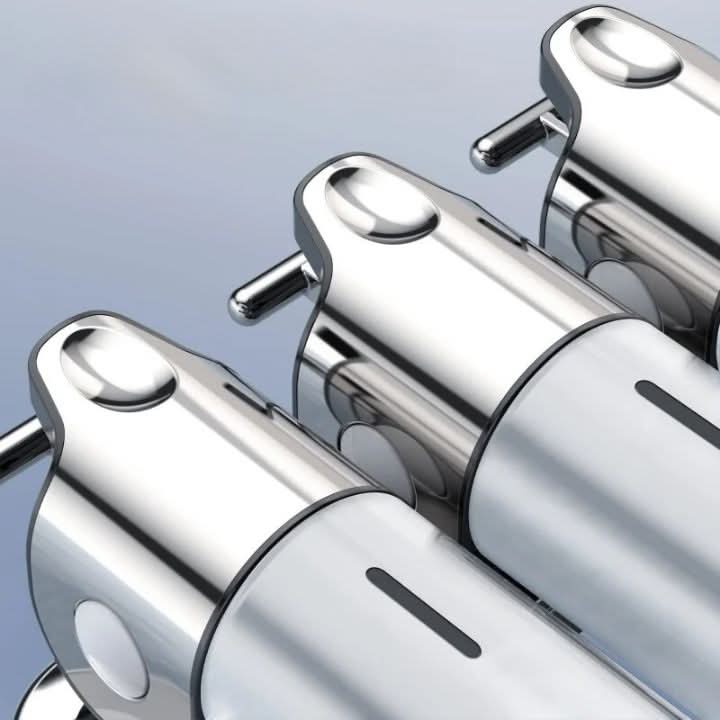 Premium Wall-Mounted Soap Dispenser with Elegant Stainless Steel Design
