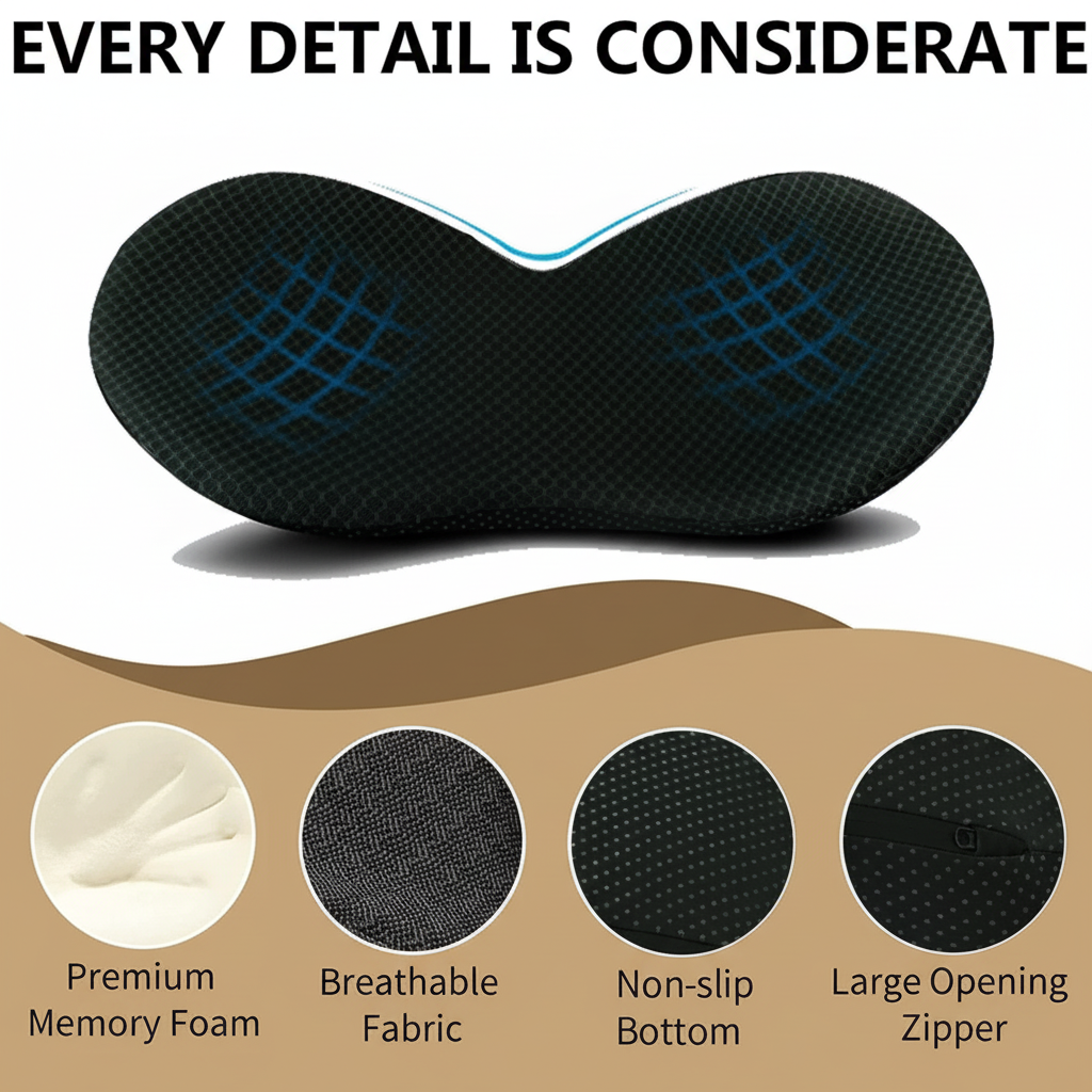 Comfort Boost Cushion for Car Seat Height Adjustment for Shorter Drivers
