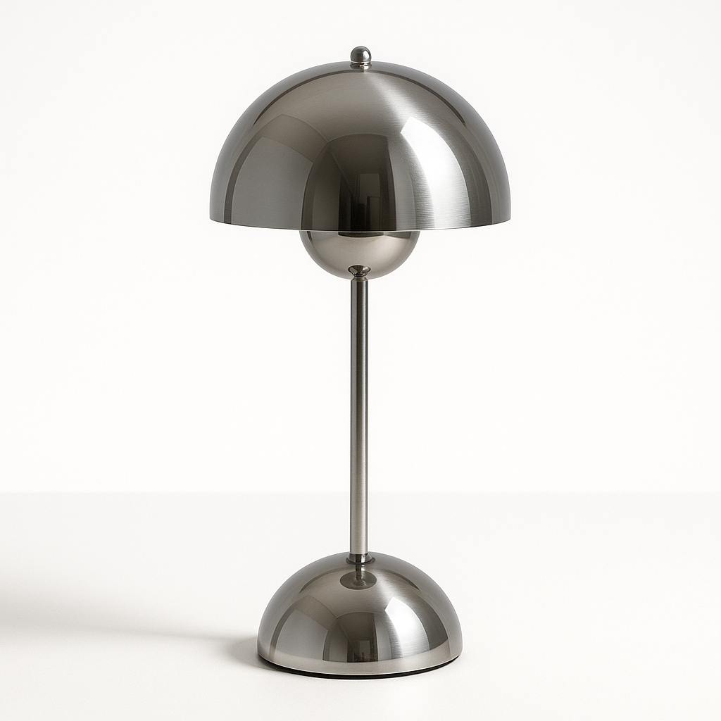 Scandinavian Design Lamp with Flower Glow