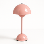 Scandinavian Design Lamp with Flower Glow