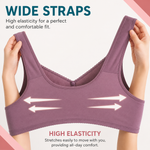 Comfortable Button Closure Bra