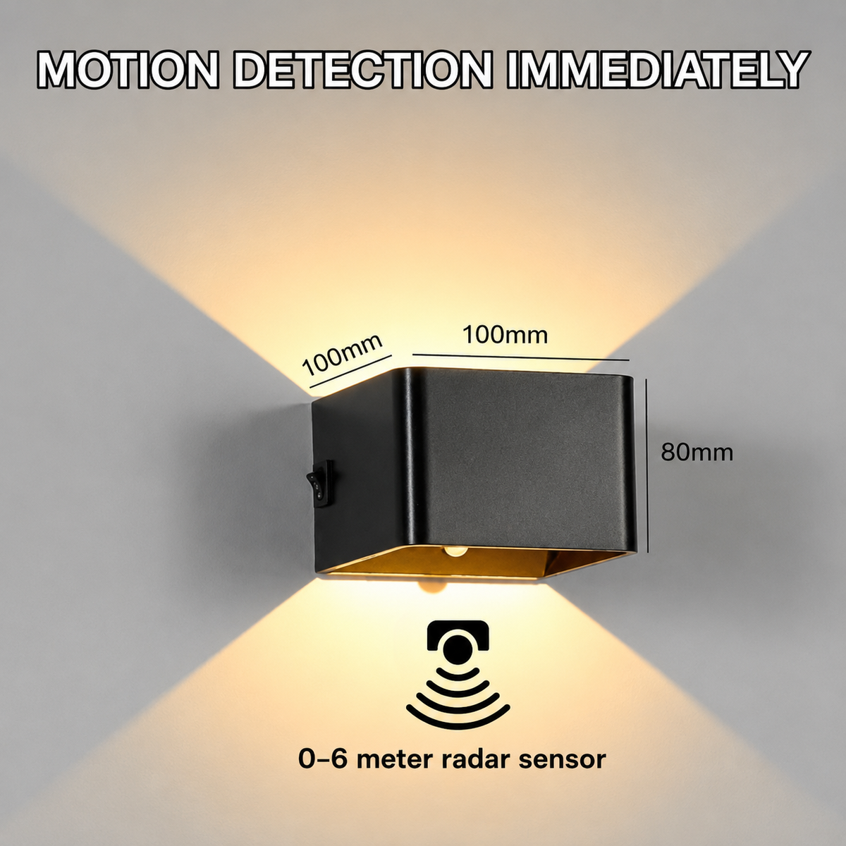 Wireless and Luxurious Wall Lamp with Sensor - 50% OFF!
