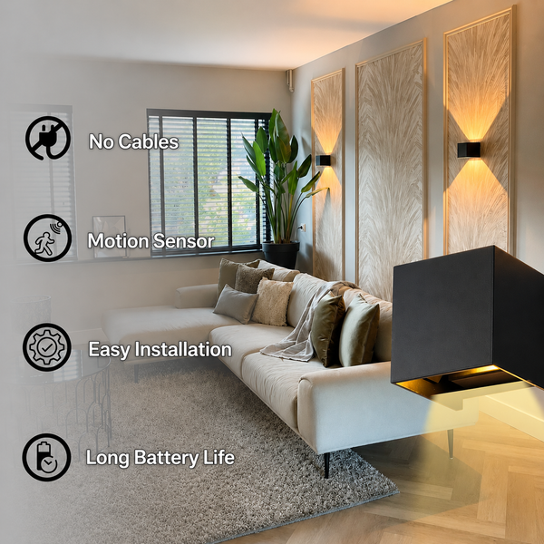 Wireless and Luxurious Wall Lamp with Sensor - 50% OFF!