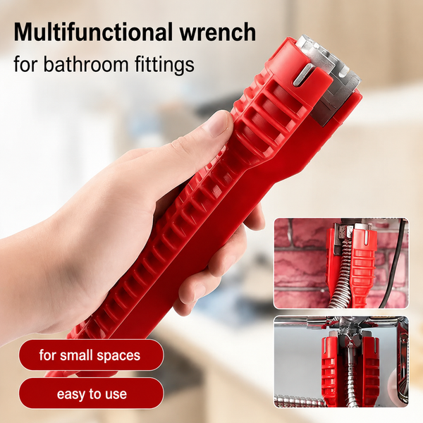 Versatile Adjustable Steel Wrench | Universal Tool for Repairs and DIY Tasks