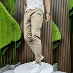 Men's Stretch Cargo Pants with 6 Pockets | Comfortable Fit for Daily Wear and Leisure