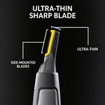 Ultra-Slim Precision Trimmer | Micro-Oscillation Blades | Titanium Stainless Steel Technology | Integrated LED Lighting | Ergonomic Design