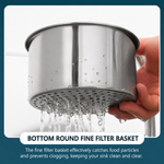 Swan-Shaped Stainless Steel Colander