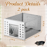 Animal-Friendly Live Trap for Safe and Humane Rodent Control Indoors and Outdoors