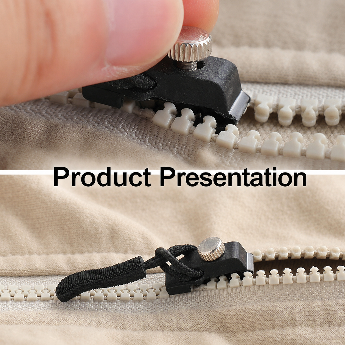 6-Piece Set of Removable Zipper Pulls | Universal Replacement Zippers for Jackets, Bags, and Backpacks