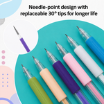 12-Piece Precision Cutter Set (6+6 Free) | Ideal for Crafting & DIY Projects | Perfect Cuts for Paper, Fabric & Film