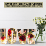 50% OFF | Flower Lamp Letters Crafted from Resin