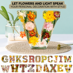 50% OFF | Flower Lamp Letters Crafted from Resin