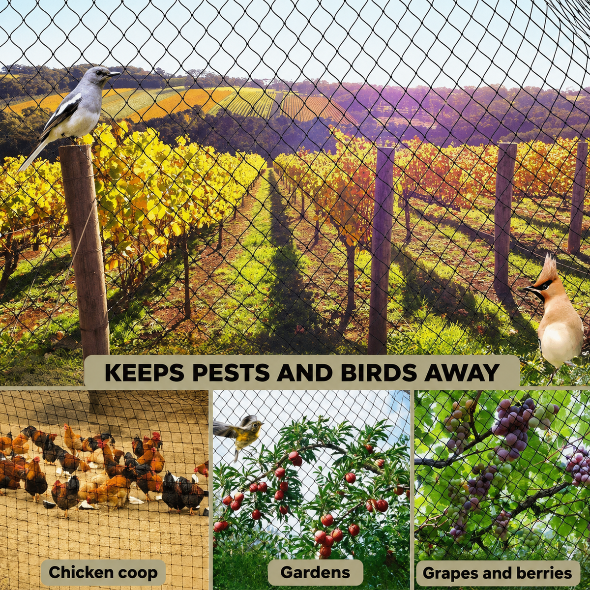 Premium Garden Net | UV Resistant & Tear Resistant | Versatile Plant Protection | Custom Sizes Available