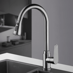Elegant Kitchen Faucet with Pull-Out Function and 360° Rotation