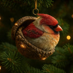Woodland Animal Christmas Tree Ornaments - Acorn Holiday Decor