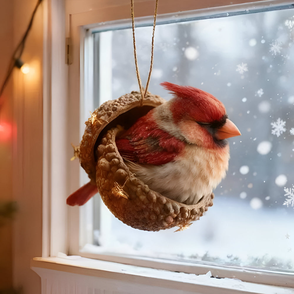 Woodland Animal Christmas Tree Ornaments - Acorn Holiday Decor