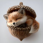 Woodland Animal Christmas Tree Ornaments - Acorn Holiday Decor