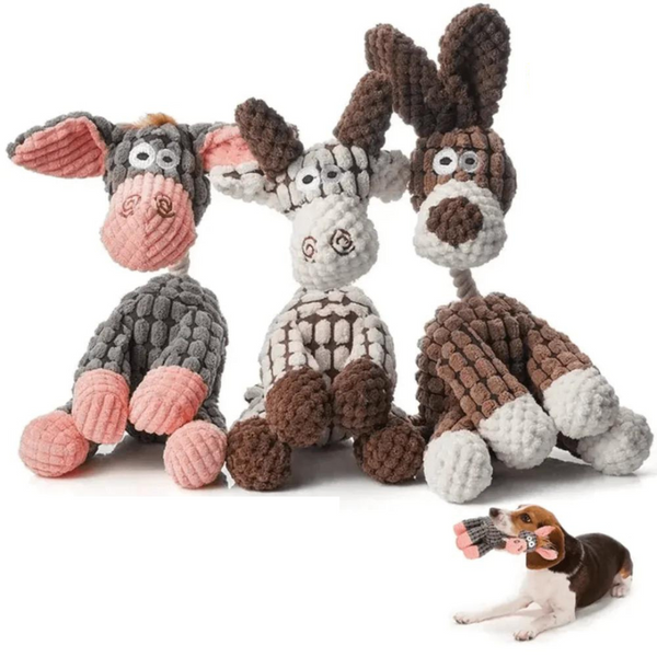 Durable Plush Dog Toy | Bite-Resistant and Long-Lasting Design | Available in Various Models