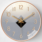 20 cm Silent Wall Clock with Classic Design in Plastic and Glass – Elegant and Easy to Read for Any Room