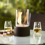 Modern Table Fireplace with Real Flames & Smoke-Free Bioethanol Fuel