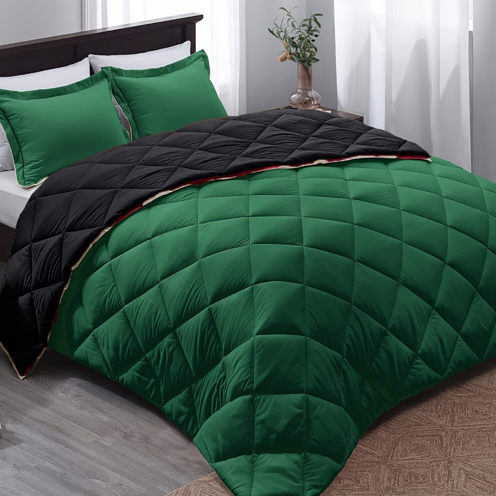Extra Soft Reversible Quilted Comforter 220x240 – Cozy and Suitable for All Seasons