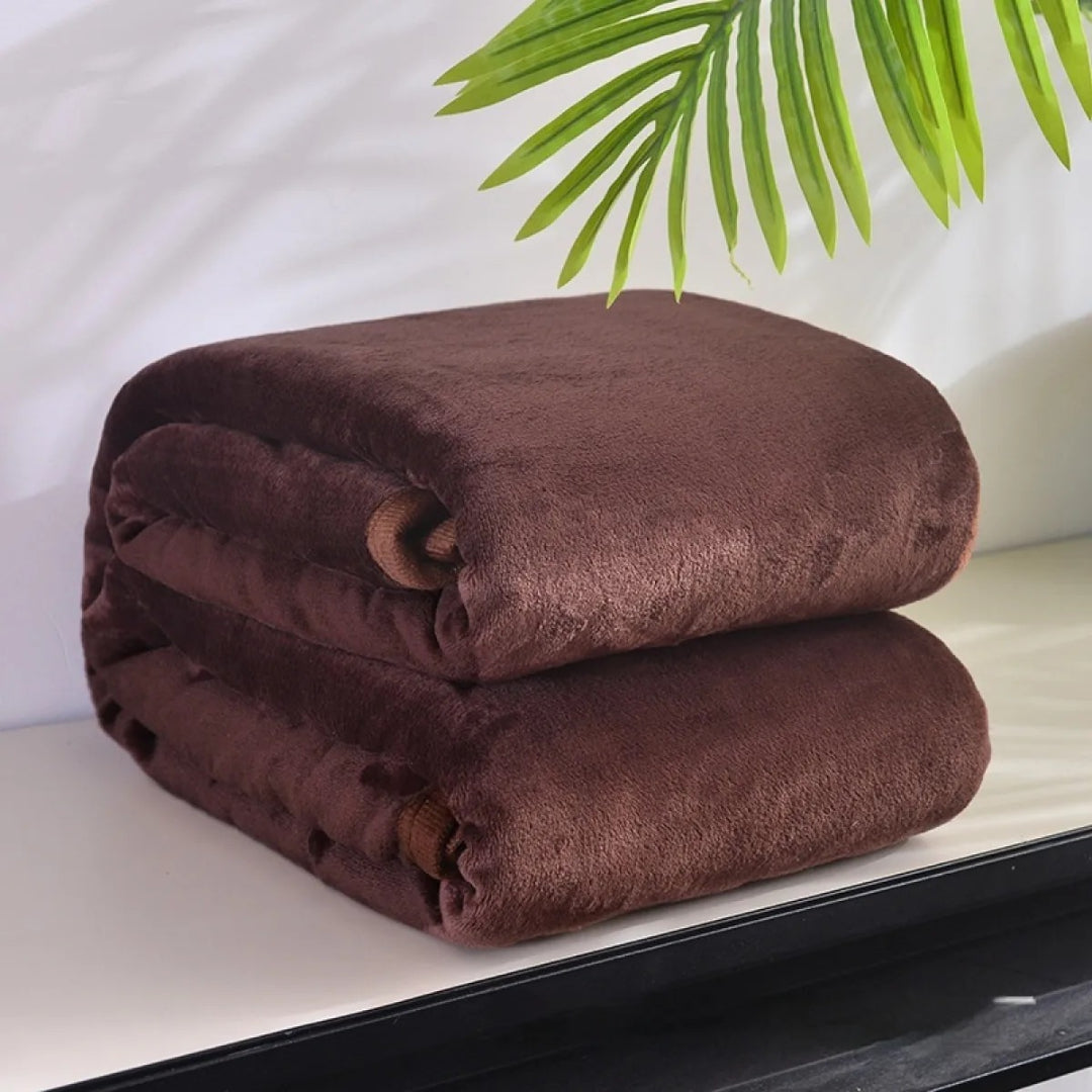 Reversible Sherpa Fleece Blanket – Ultra Warm, Soft, and Comfortable for All Seasons, Machine Washable