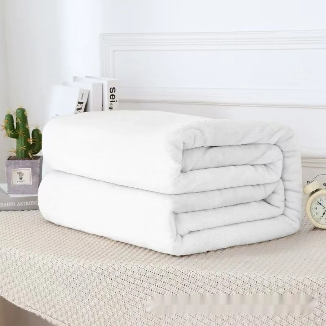 Reversible Sherpa Fleece Blanket – Ultra Warm, Soft, and Comfortable for All Seasons, Machine Washable
