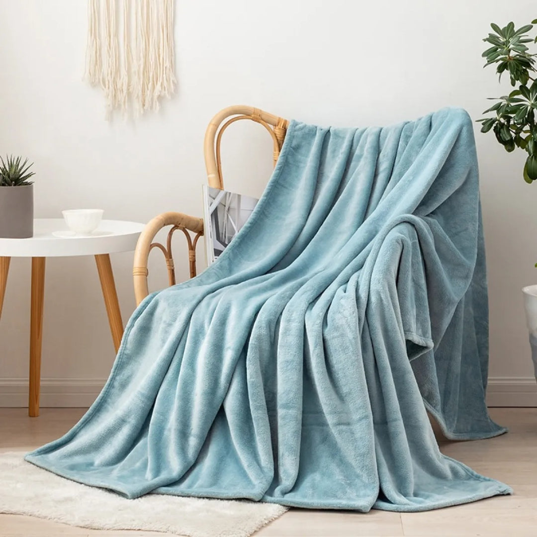 Reversible Sherpa Fleece Blanket – Ultra Warm, Soft, and Comfortable for All Seasons, Machine Washable
