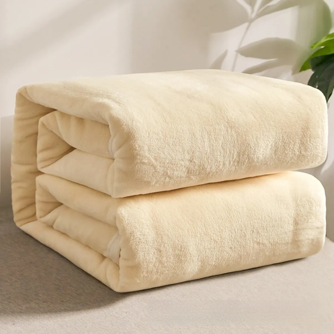 Reversible Sherpa Fleece Blanket – Ultra Warm, Soft, and Comfortable for All Seasons, Machine Washable