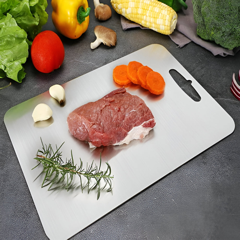 Titanium Metal Cutting Board for Food Preparation
