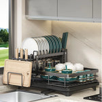 Foldable Stainless Steel Dish Rack with Space-Saving Design for Modern Kitchens