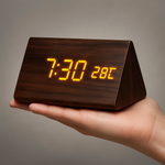 Modern Wooden Digital LED Alarm Clock