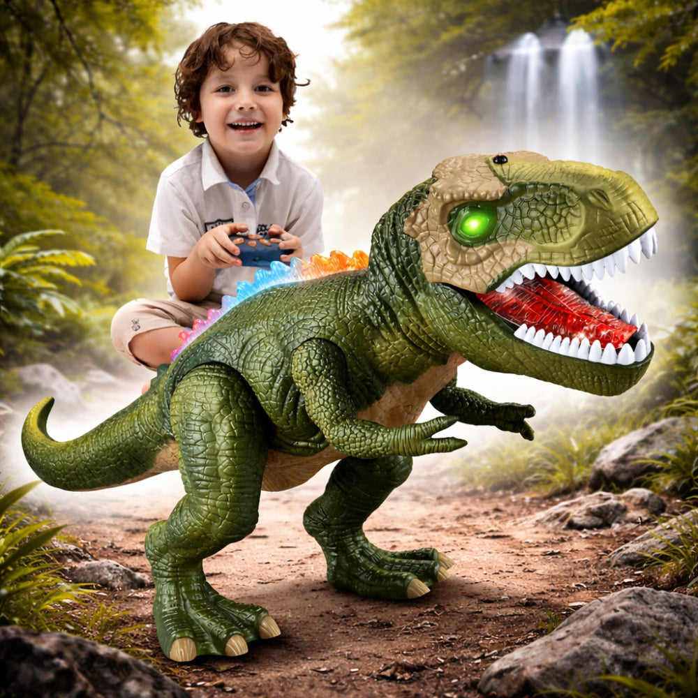 Remote Control Walking Dinosaur Toy with LED Lights
