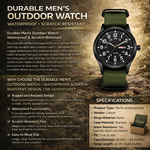 Rugged Waterproof Scratch-Resistant Outdoor Watch for Men