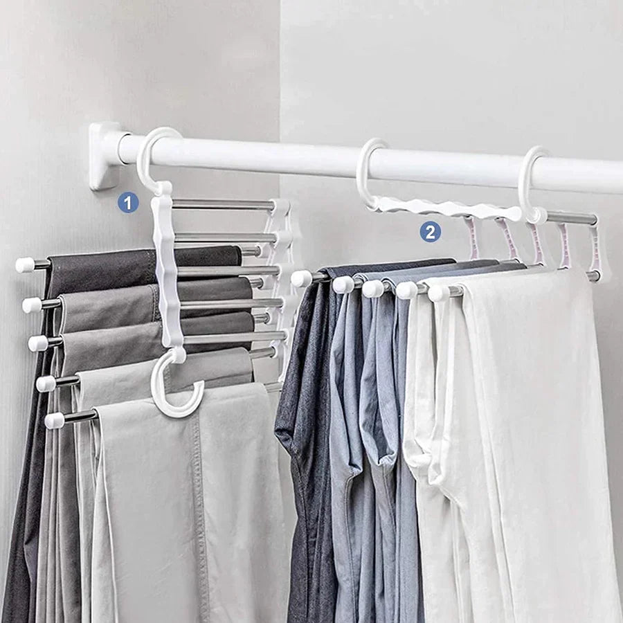 Space-Saving 5-in-1 Foldable Hanger | Versatile Hangers for Closet and Travel