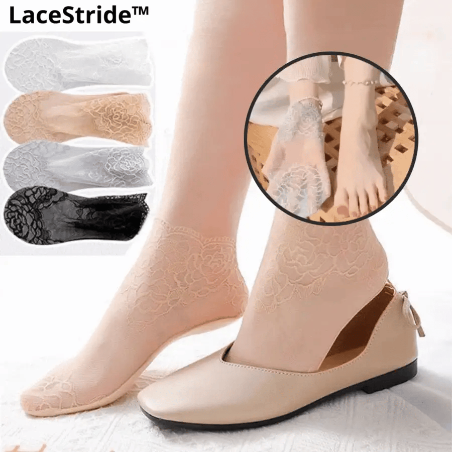 50% Off | Invisible Lace Socks (Set of 4 Colors)