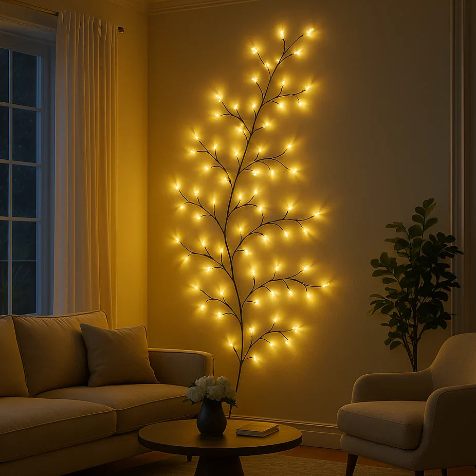 Warm White LED Branch Wall Lamp
