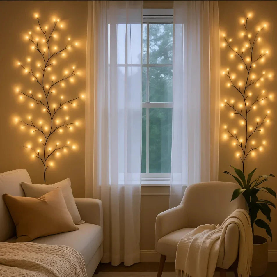 Warm White LED Branch Wall Lamp