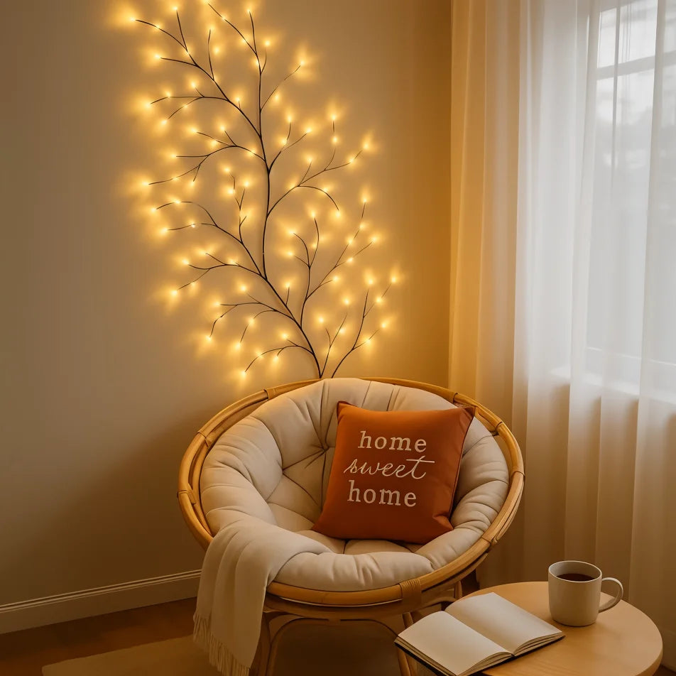 Warm White LED Branch Wall Lamp