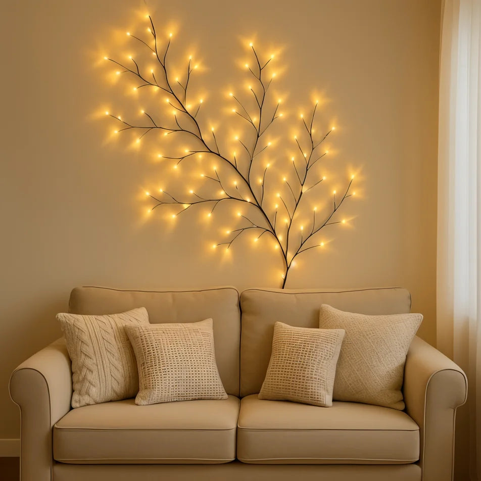 Warm White LED Branch Wall Lamp