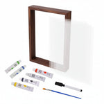 Wooden Baby Memory Frame with Clay for Hand & Footprints