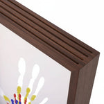 Wooden Baby Memory Frame with Clay for Hand & Footprints