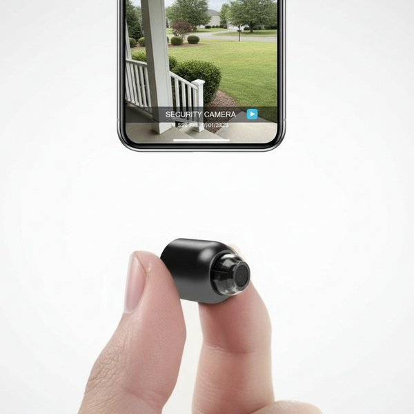 Ultra-Compact WiFi IP Camera | 1080p Full HD | 120° Wide-Angle Lens | Infrared Night Vision & Motion Sensor | 2-Way Audio | Worldwide Remote Access