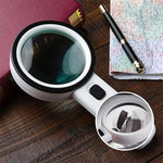 30x Magnifying Glass with LED Light