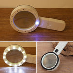 30x Magnifying Glass with LED Light