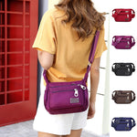 Women's Water-Repellent Nylon Crossbody Bag | Versatile Shoulder Bag with Multiple Compartments
