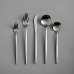 Minimalist Stainless Steel Flatware Set for Dining