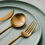 Minimalist Stainless Steel Flatware Set for Dining