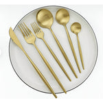 Minimalist Stainless Steel Flatware Set for Dining